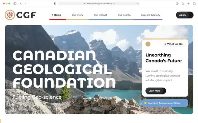 Canadian Geological Foundation Sovereign Portal