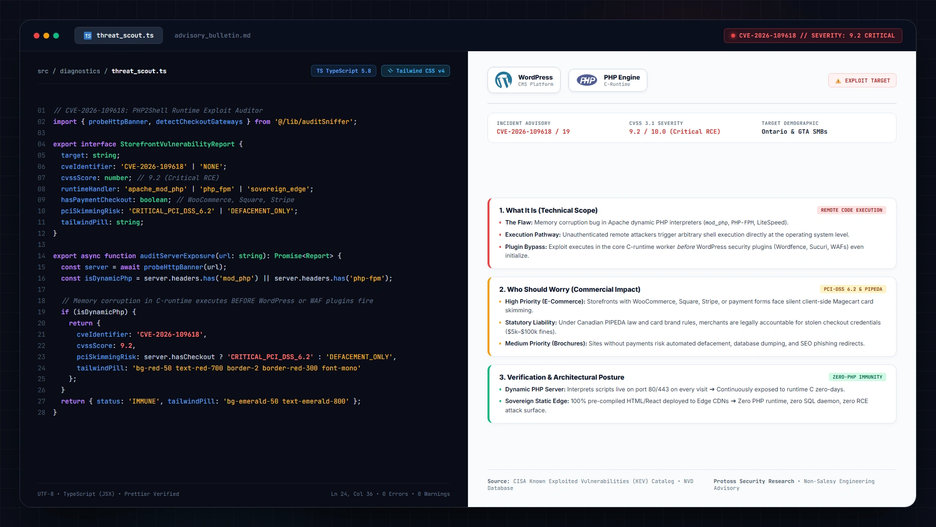 The October 2026 WordPress Panic: What Toronto Storefront & E-Commerce Owners Need to Know About PHP2Shell (And How to Protect Your Online Checkout)